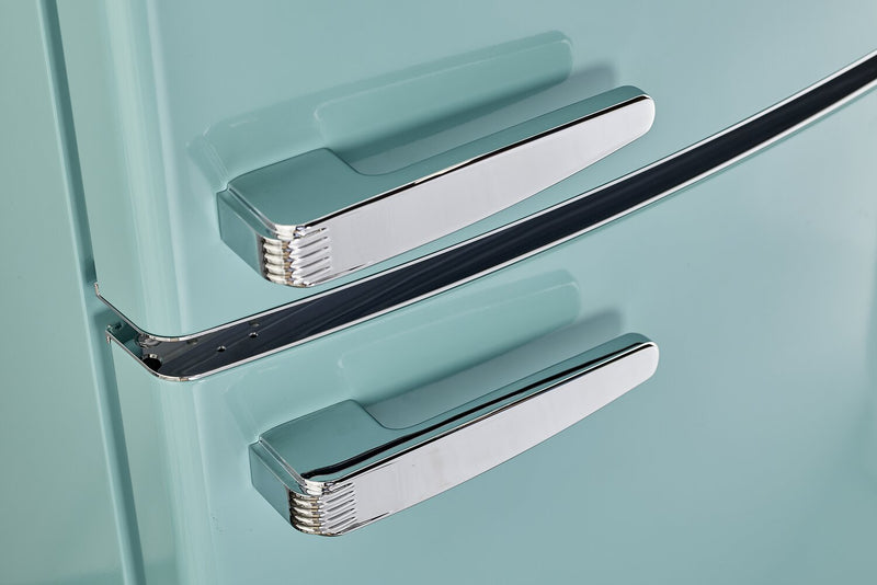 Classic Retro by Unique 24\" 12 Cu. Ft. Bottom-Freezer Refrigerator - Ocean Mist Turquoise - UGP-340L T AC