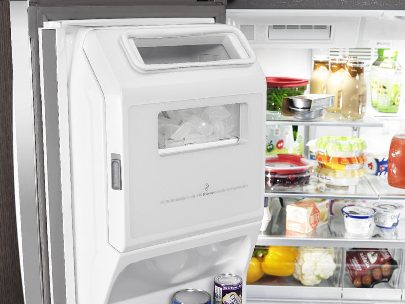 Whirlpool 36\" 26 Cu. Ft. French-Door Refrigerator - Black Stainless Finish - WRMF7736PV