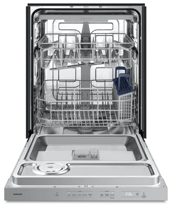Samsung 24\" 48 dBA 5500 Series Top-Control Dishwasher with Third Rack - DW80DG5500SRAA