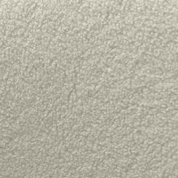 Lola 28.7\" Chenille Boucle Fabric Curved Accent Chair with Removable Seat Cushion - White