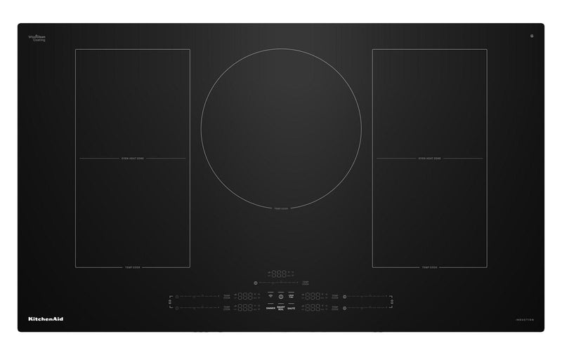 KitchenAid 36\" 5-Element Induction Cooktop - Stainless Steel - KCIT736SBL