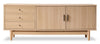 Kemper 71\" Modern TV Stand with Storage for TVs up to 70\"- Harvest Oak
