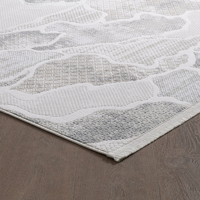 Cove Waves Grey Area Rug - 7'11\" x 10'10\"