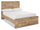 ["Derekson Storage Bed with 2 Built-In Footboard Drawers, Natural - Full Size"]