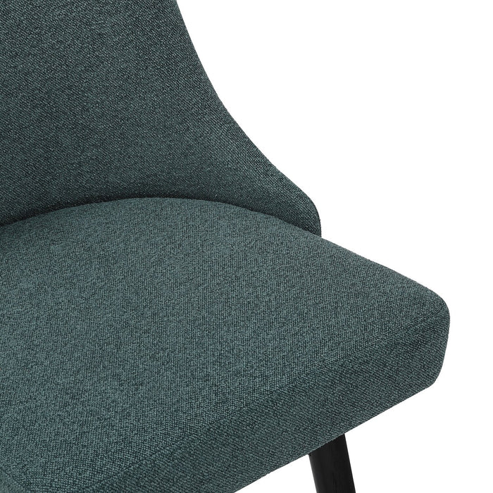 Nash Counter-Height Stool with Swivel Seat, Polyester Fabric, Metal - Blue