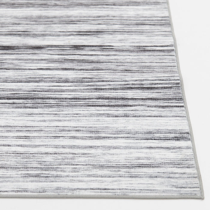Ceren Grey Washable Area Rug - 5’ x 7’