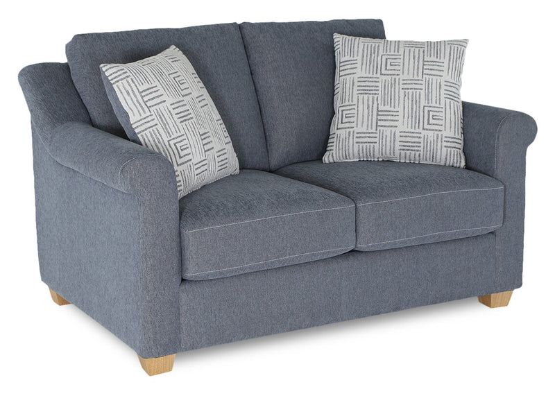 Finesse 59\" Contemporary Chenille Fabric Loveseat - Flint Moss