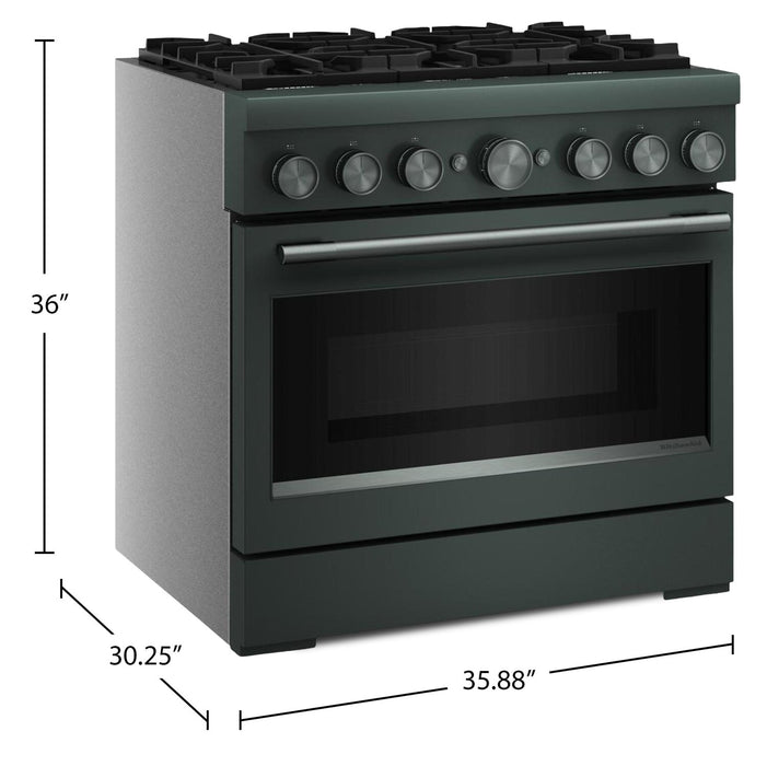 KitchenAid 5.1 Cu. Ft. Dual Fuel Range with No Preheat Air Fry – Juniper - KFDS936SJP