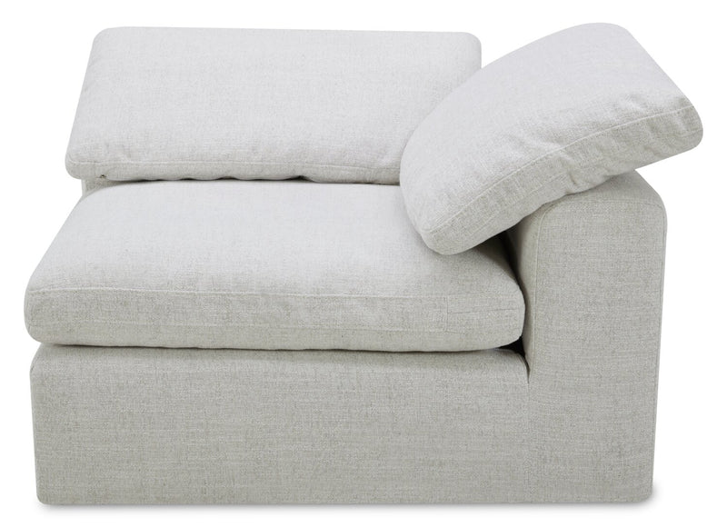 Sky Modular 6-Piece Fabric Power Reclining Sectional with Console and Feather Down Cushions - Nathan Wheat