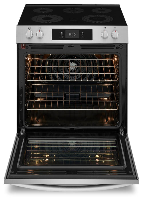 Frigidaire Gallery 6.2 Cu. Ft. Electric Range with Stone-Baked Pizza - Smudge-Proof® Stainless Steel - GCFE307CBF 