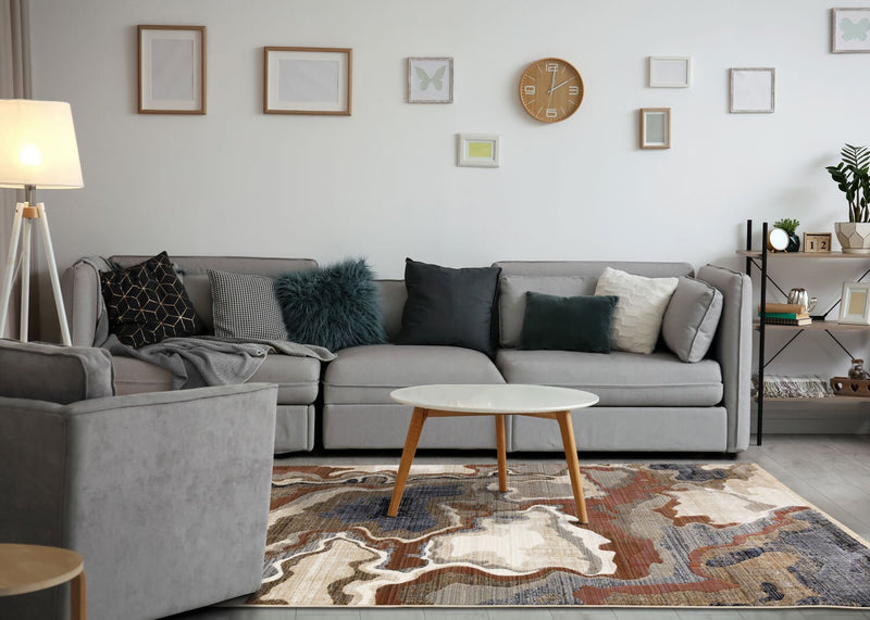 Janey Multi-Colour Area Rug - 7'10\" x 10'2\"