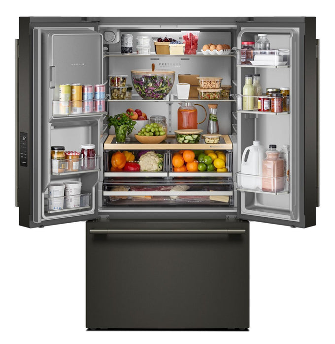 KitchenAid 30 Cu. Ft. French Door Refrigerator – Black Ore - KRFF436SBE 
