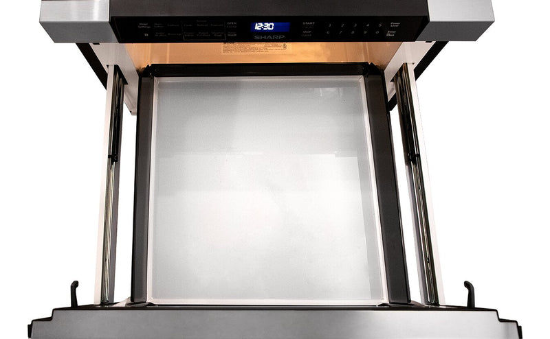 Sharp 1.2 Cu. Ft. Built-In Microwave Oven Drawer - SMD2443JSC