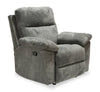 Made in Canada Oliver 40\" Chenille Fabric Glider Reclining Chair - Addison Pewter Grey
