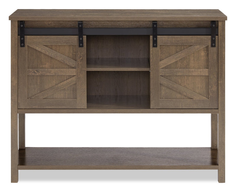 Corbin 47.25\" Accent Cabinet with Sliding Barn Doors - Walnut Oak