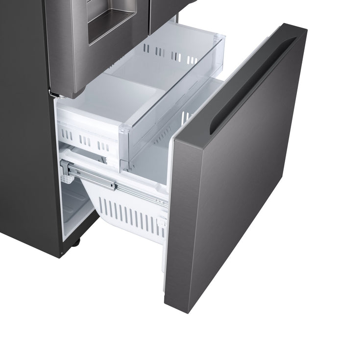 LG 33\" 25 Cu. Ft. French-Door Refrigerator with Dual Ice Makers - Black Stainless Steel - LF25S6330D