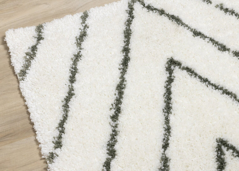 Pascal Multi-Colour Shag Area Rug - 5'3\" x 7'7\"