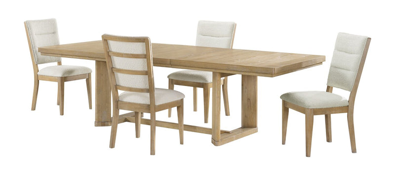 Aspen Dining Chair with Fabric Seat & Back - Natural