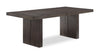 ["Zelda Dining Table with Pedestal Base, 78-96\"W - Espresso Brown"]