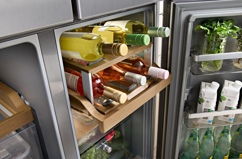 KitchenAid 36\" 19.4 Cu. Ft. Counter-Depth 4-Door Refrigerator - Stainless Steel - KRQC736RPS