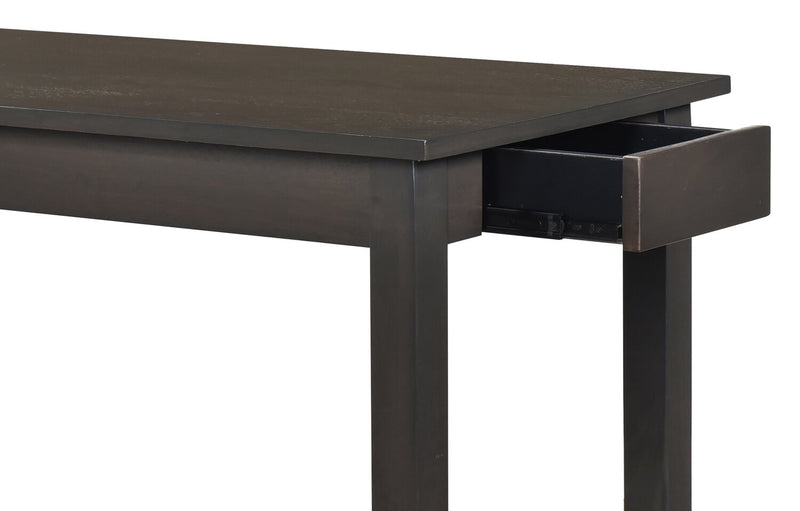 Noah 60” Modern Dinette with 3 Counter-Height Stools and USB Ports - Grey