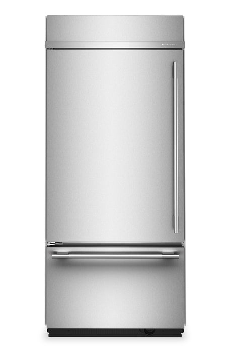 KitchenAid 36\" 20.8 Cu. Ft. Built-In Bottom Mount Refrigerator - PrintShield Stainless Steel -KBBL336SPS