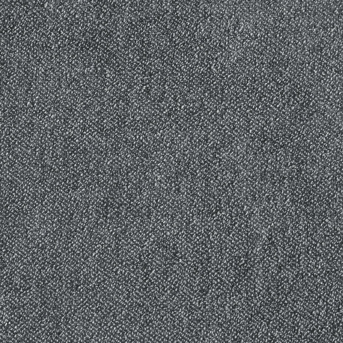 Amos Upholstered Platform Bed in Charcoal Fabric with Channelled Headboard - King Size