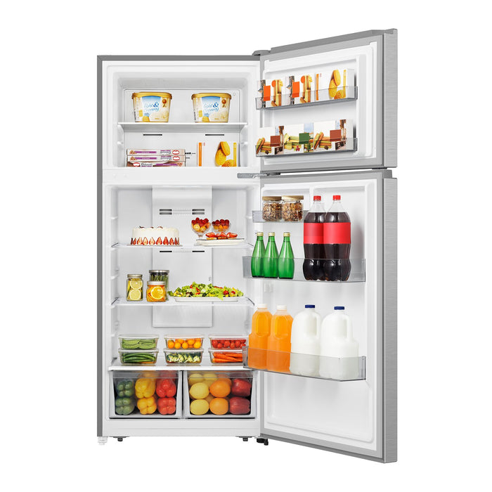 Hisense 30\" 18 Cu. Ft. Top-Mount Refrigerator - Stainless Steel - RT18A2FID