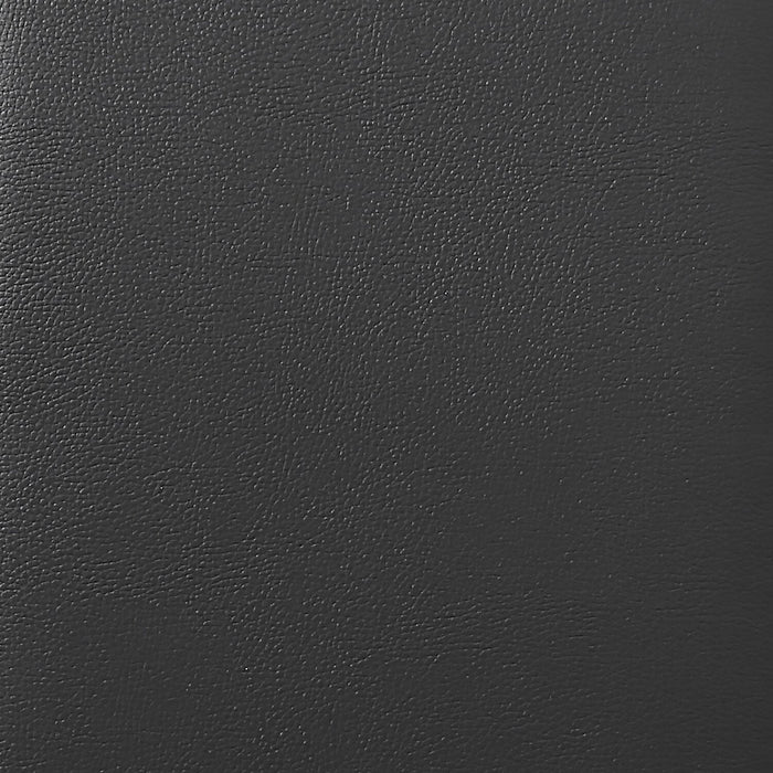 Paseo Platform Bed in Black Vegan-Leather Fabric - Full Size