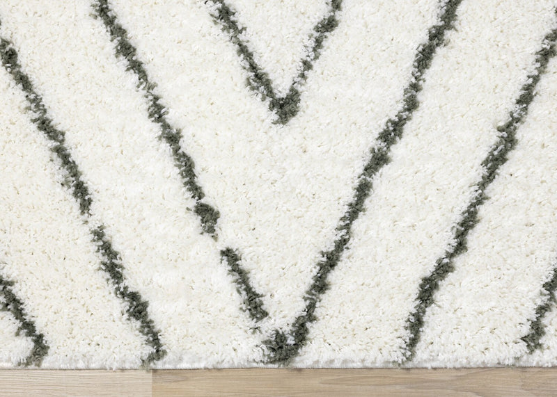 Pascal Multi-Colour Shag Area Rug - 5'3\" x 7'7\"