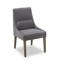 Clay Dining Chair with Polyester Fabric - Pewter Grey 