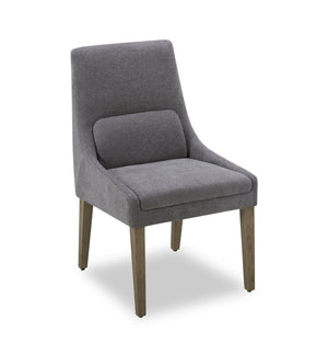 Clay Dining Chair with Polyester Fabric - Pewter Grey