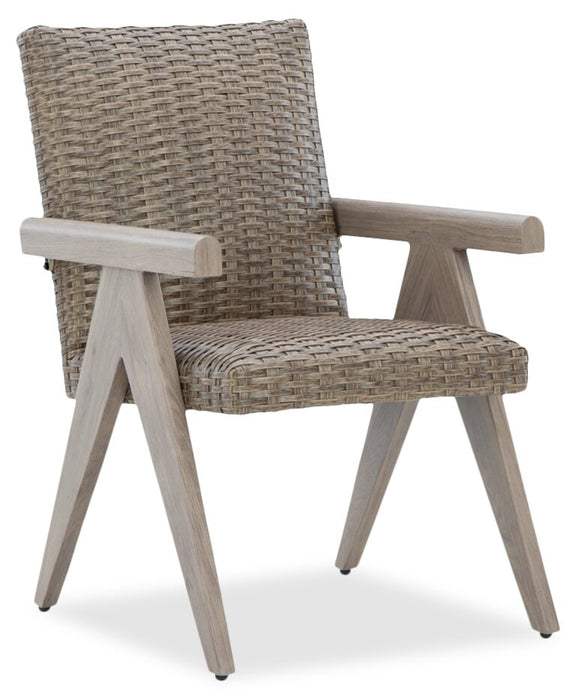 Muskoka Outdoor Patio Set of 2 Chairs - Resin Wicker, UV & Weather Resistant - Beige