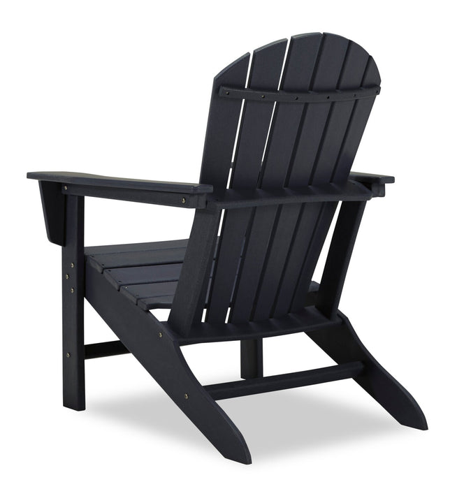 Bask Outdoor Patio Adriondack Chair - High Density Plastic, UV & Weather Resistant - Black