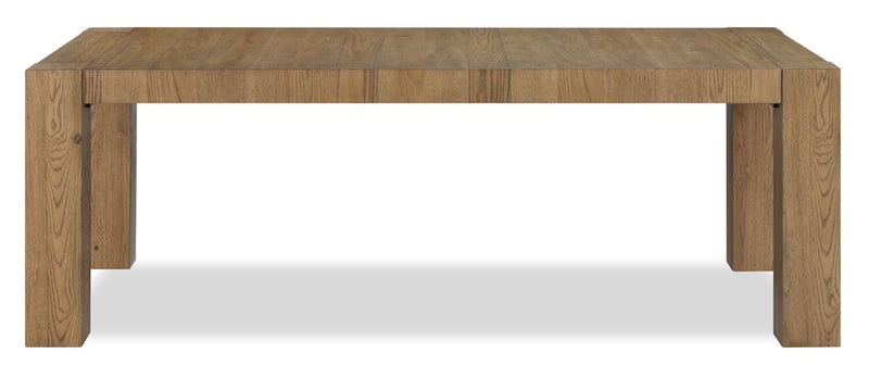Lotus Dining Table, 82\"W, Wood - Natural