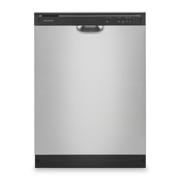 Amana 24\" 59 dBA Front-Control Dishwasher with Triple Filter Wash System - Stainless Steel - ADFS2524RS