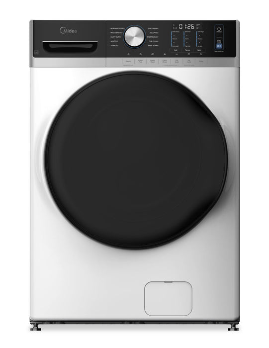 Midea 5.2 Cu. Ft. Front Load Washer with Steam Care – White - MLHW52S7AWW