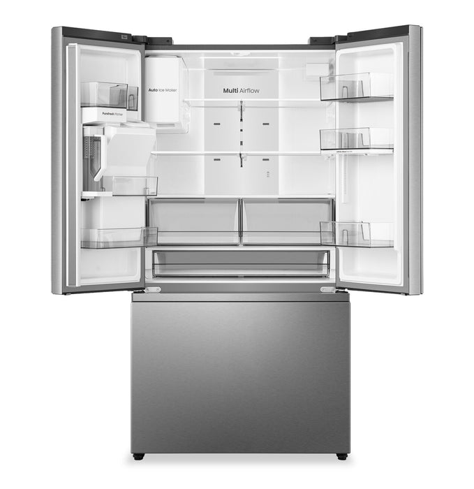 Hisense 36\" 30 Cu. Ft. French Door Refrigerator – Fingerprint Resistant Stainless Steel HRF300P7DSE