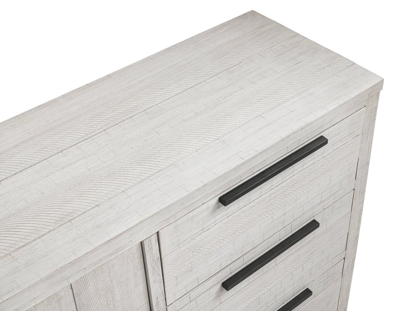 Haven Bedroom 4-Drawer Chest with Storage Cabinet, 48\"W x 48\"H - White