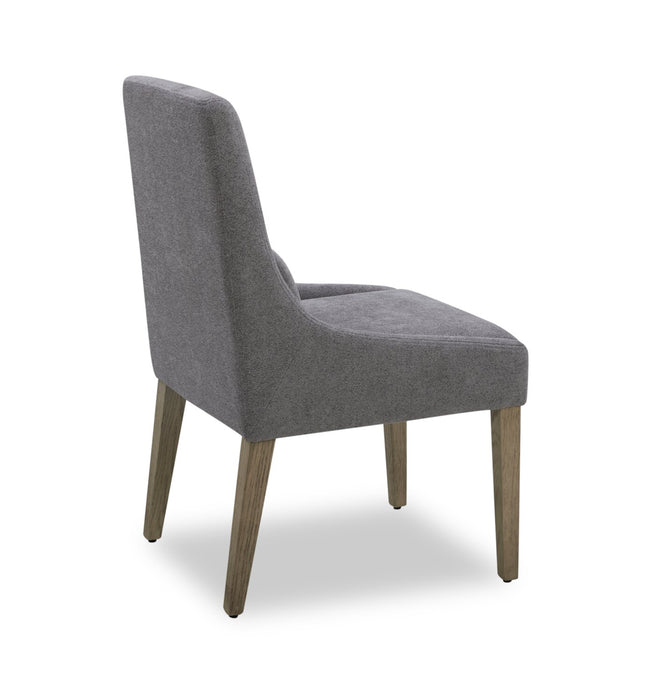 Clay Dining Chair with Polyester Fabric - Pewter Grey