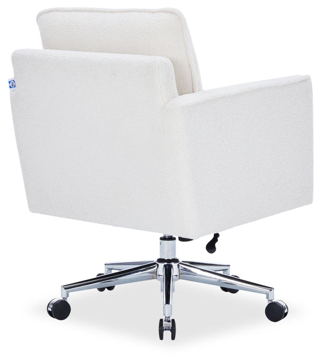 Sealy® Dove 26\" Adjustable Office Chair - Ivory