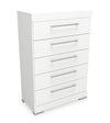 Riley Bedroom Chest of Drawers, 5-Drawer, 31\"W x 46\"H, Made in Canada - White
