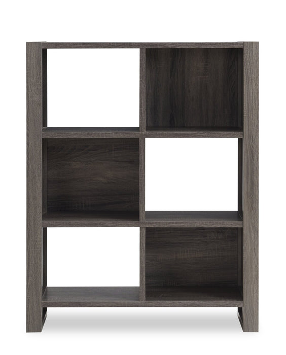 Oscar Owen 36\" 6-Cube Bookcase - Grey