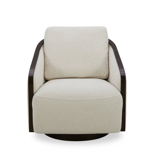 Dolce Swivel Accent Chair - Taupe