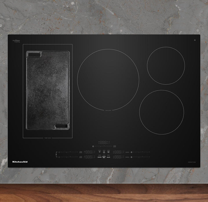 KitchenAid 30\" 5-Element Induction Cooktop - Black - KCIT730SBL
