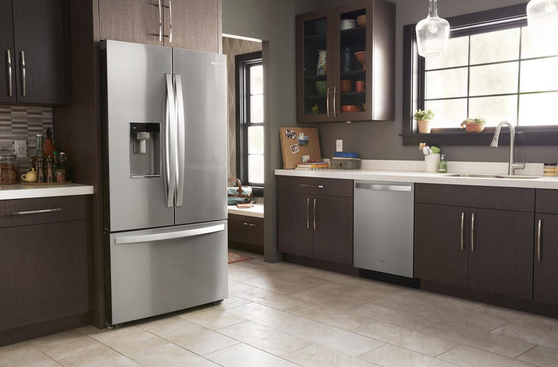 Whirlpool 36\" 23.8 Cu. Ft. Counter-Depth French-Door Refrigerator - Stainless Steel - WRFC9636RZ 