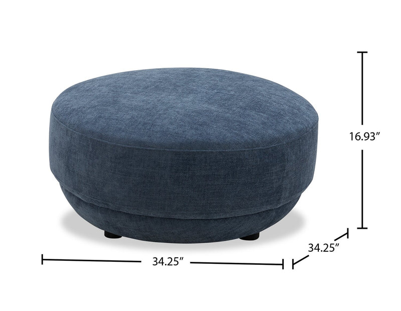 Davvero Ottoman - Navy 