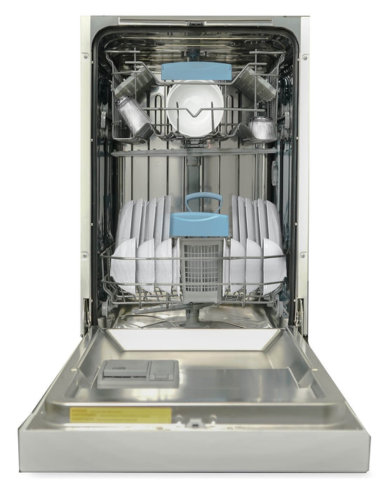 Danby 18\" 51 dBA Front-Control Built-In Dishwasher - White - DDW18D1EW