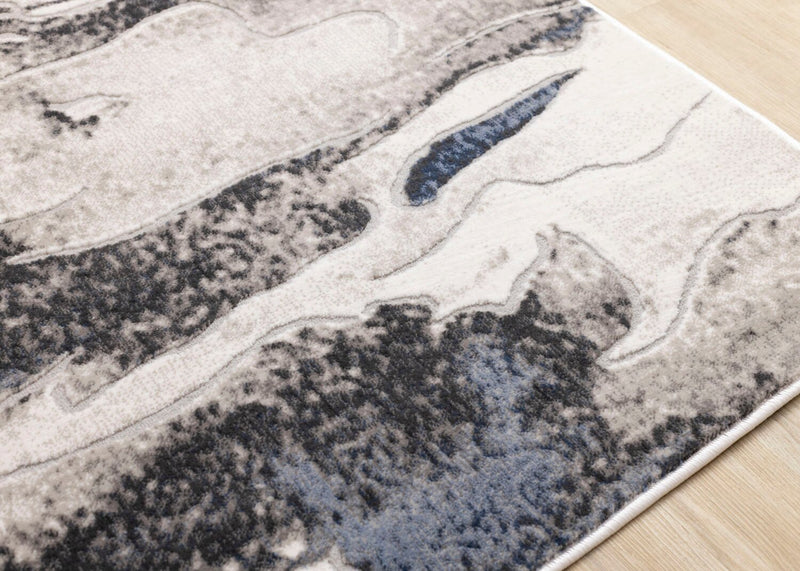 Linnie Blue Grey Area Rug - 7'10\" x 10'6\"