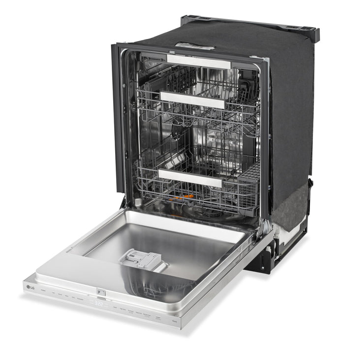 LG 24\" 44 dBA Built-In Top-Control Dishwasher with QuadWash® Pro - Stainless Steel - LDNPM654S